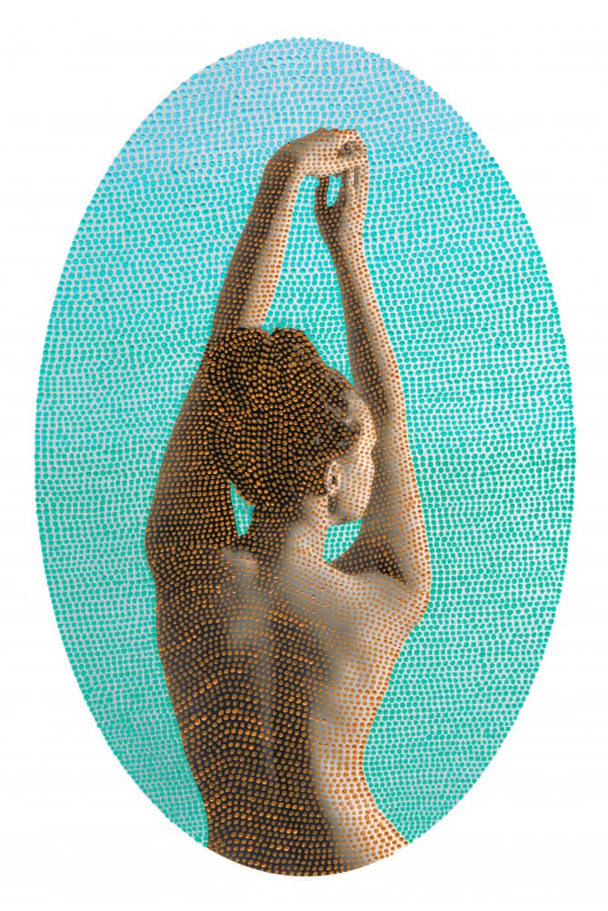 Noise (mint) 100x150 by Goed Blauw — canvas wall art