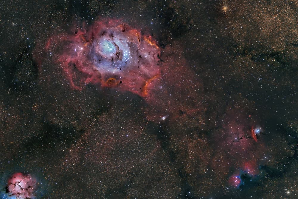 Colorful Space Nebula by Jose Maria D. Barba — canvas wall art