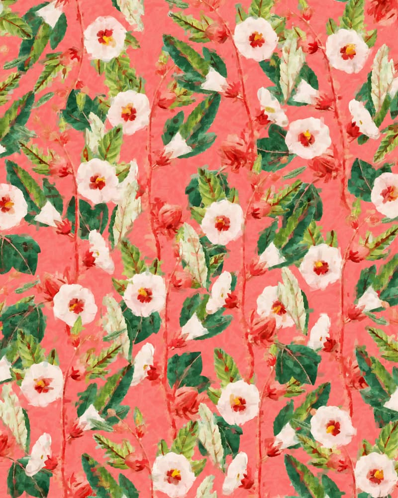 Vibrant Pink Floral Pattern