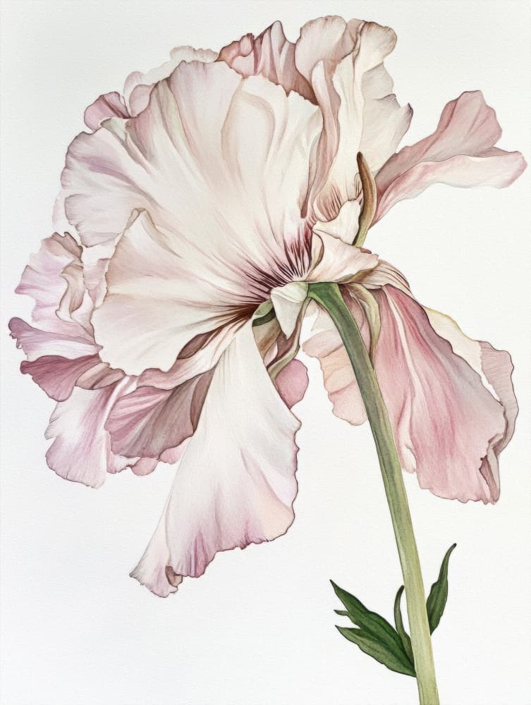 Delicate Pink Bloom by Bilge Paksoylu — canvas wall art