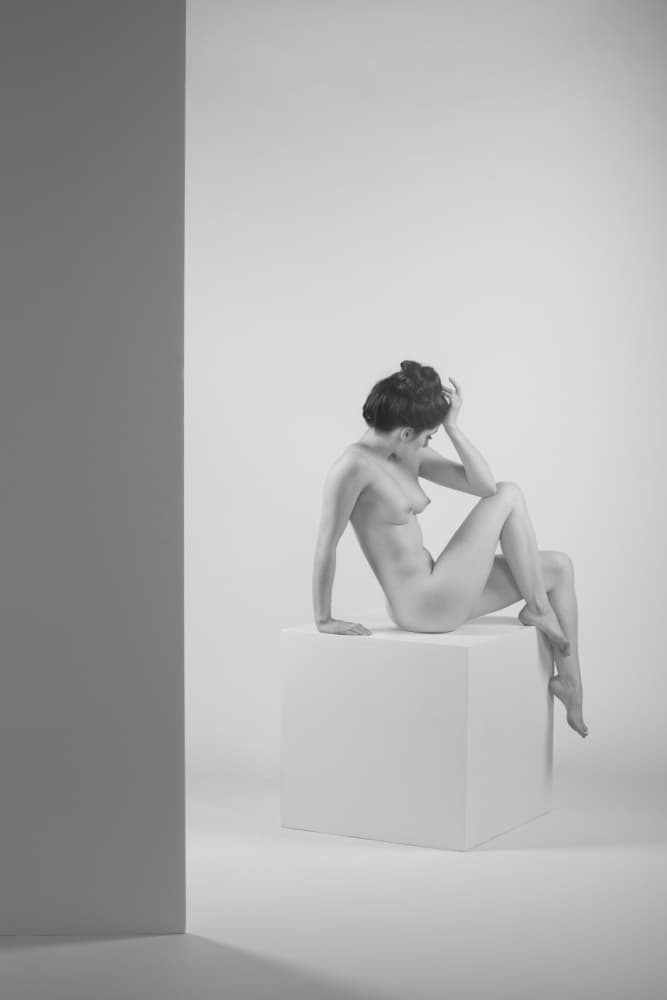 Elegant Nude Pose by JAE — canvas wall art