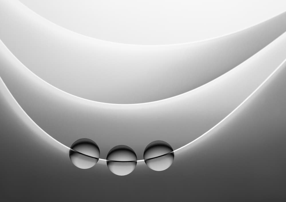 Abstract Flowing Spheres by Jacqueline Hammer — canvas wall art