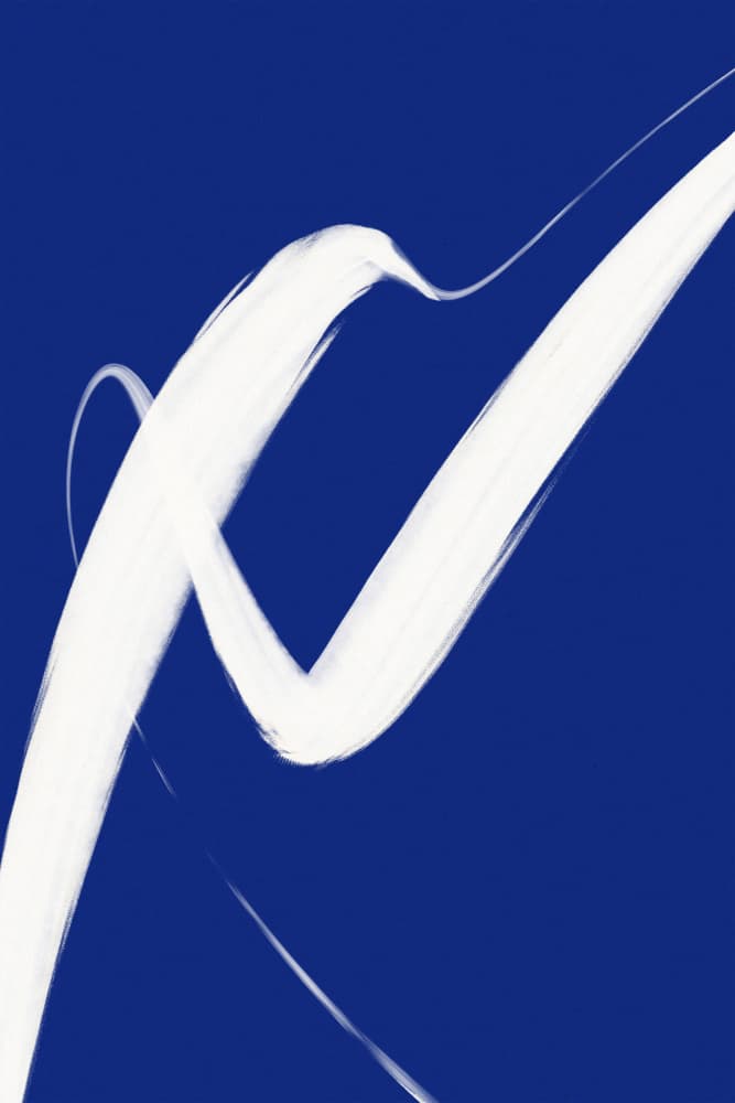 Blue Whirl Dance by Treechild — canvas wall art