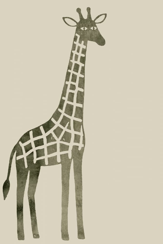 Elegant Giraffe Graphic by casa cartissi — canvas wall art