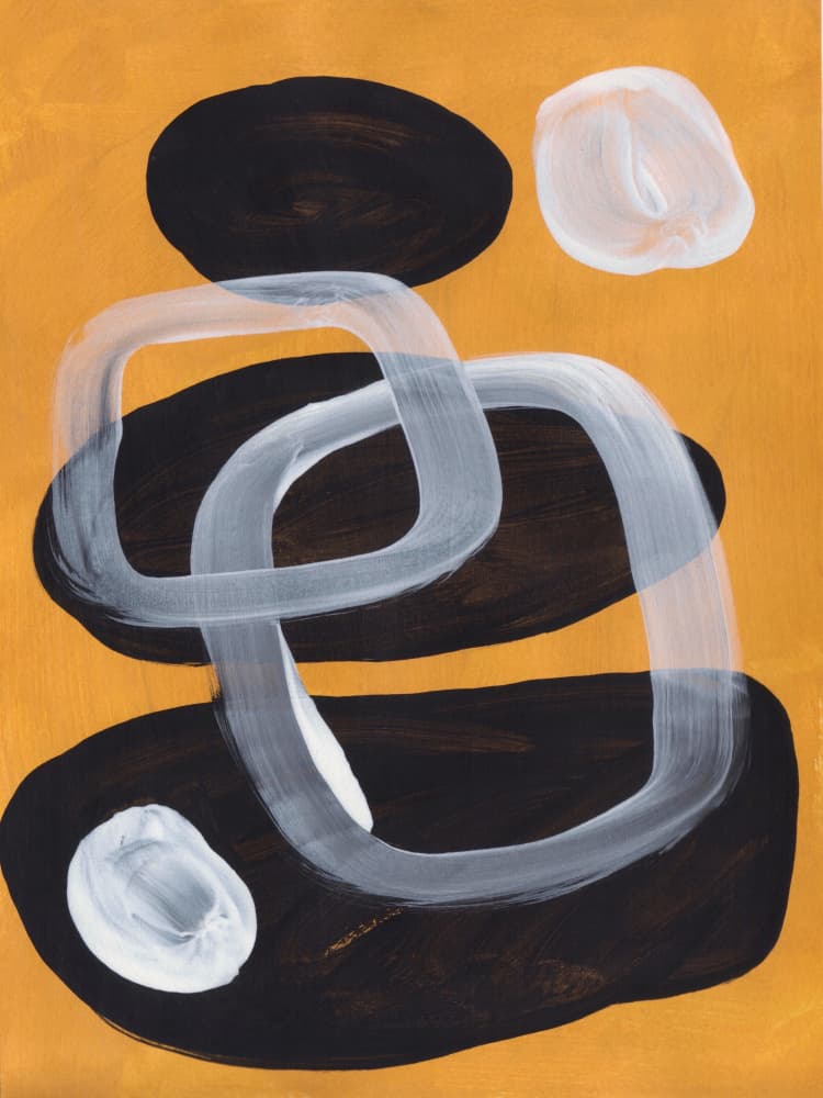 Abstract Organic Shapes by Ejaaz Haniff — canvas wall art