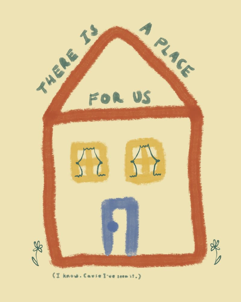 A Place For Us by Marina Alaburic — canvas wall art
