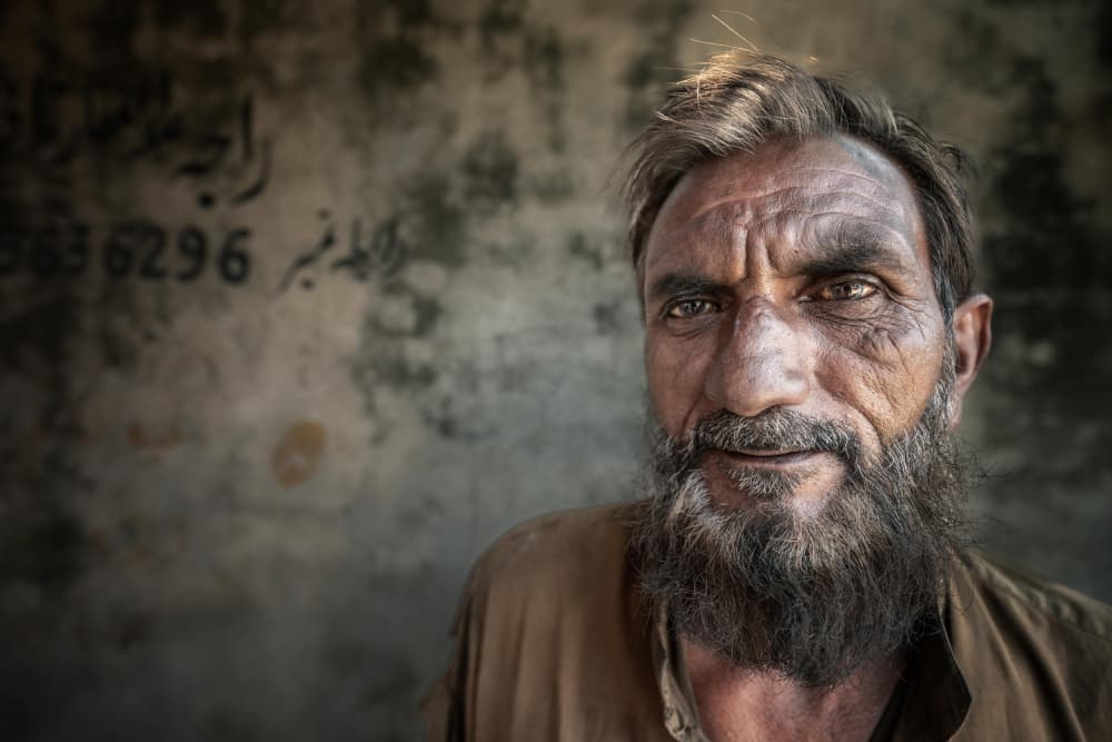 Bearded Man Gaze by Trevor Cole — canvas wall art