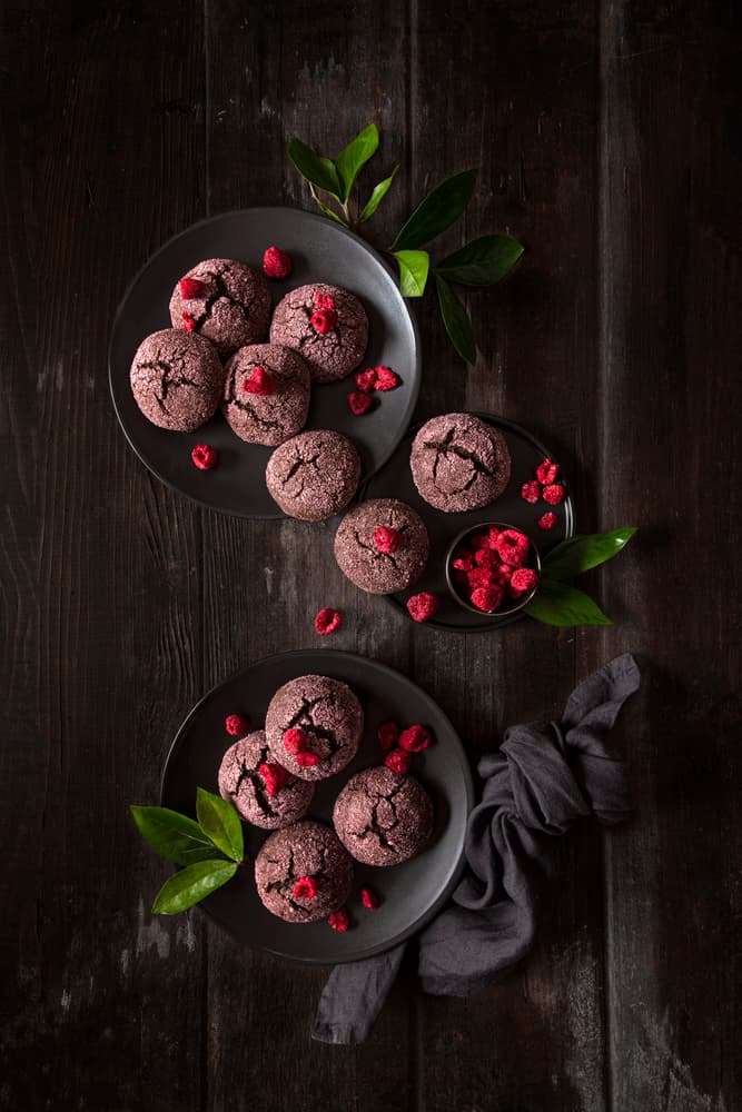 Dark Raspberry Cookies by Diana Popescu — canvas wall art