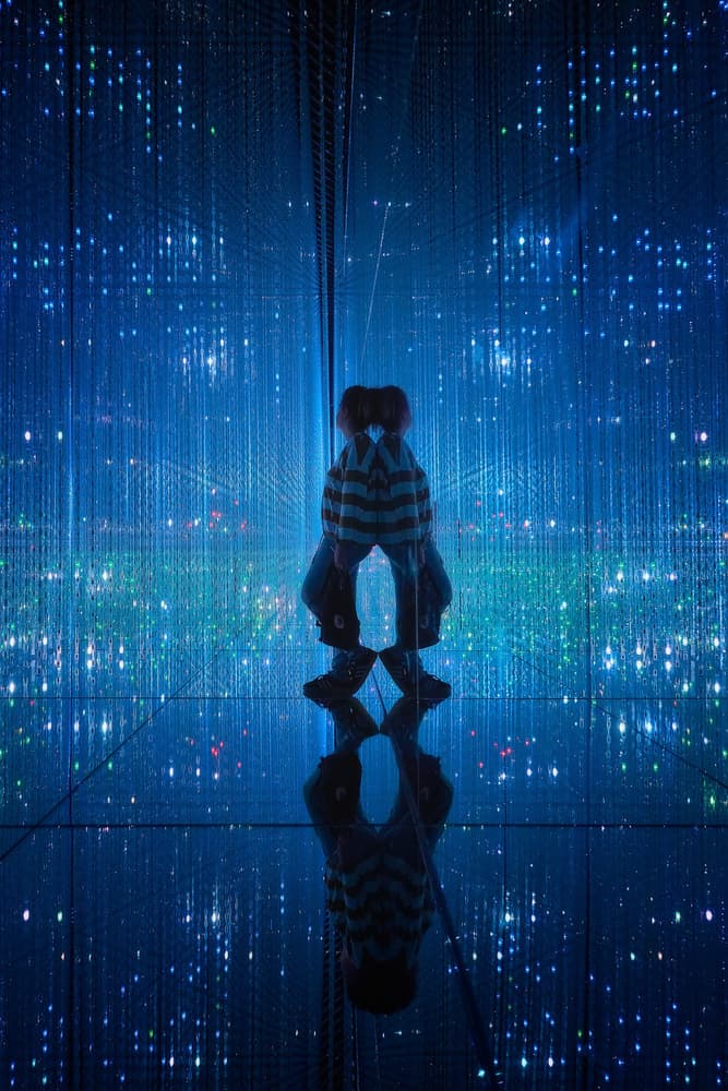 Immersive Blue Light Room by Javier de la Torre — canvas wall art