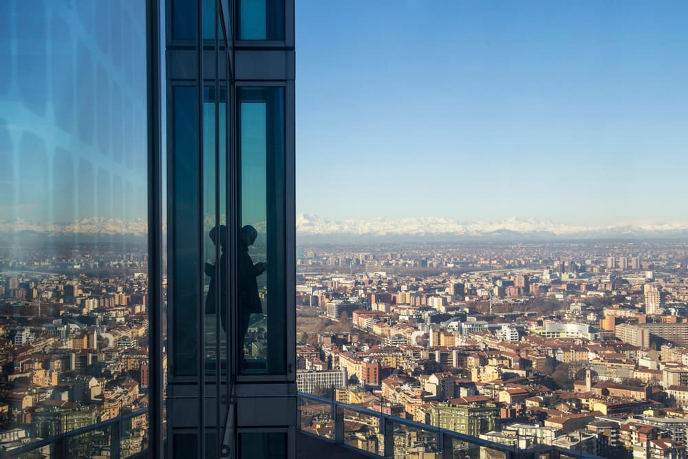 Skyscraper City View by Madison — canvas wall art