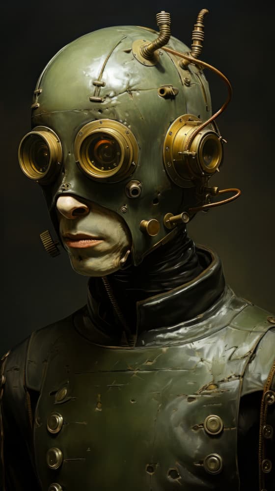 Robotic Girl 7 by Bilge Paksoylu — canvas wall art