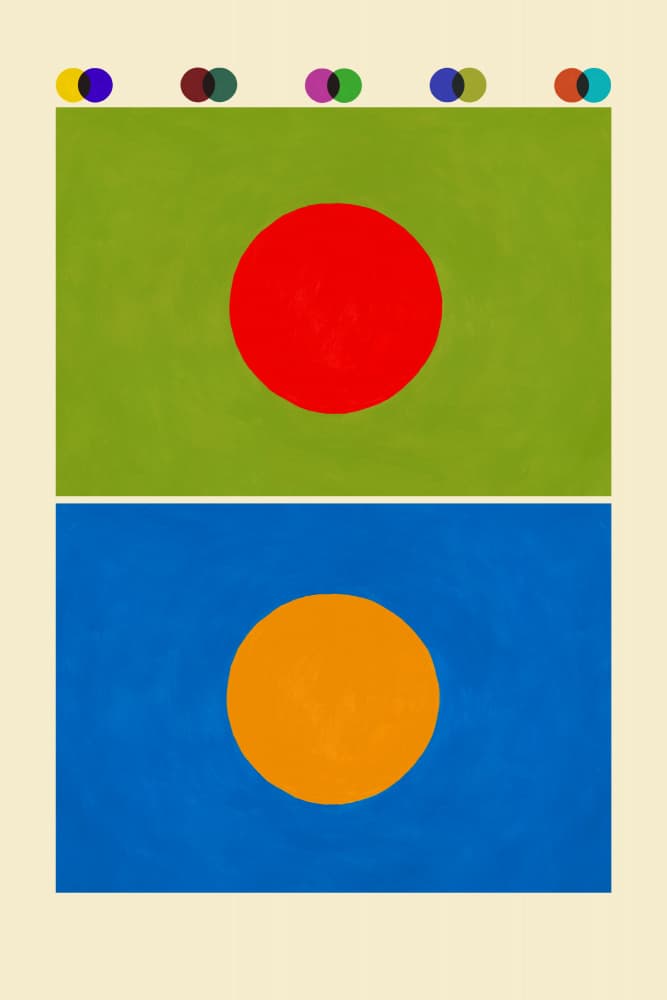 Geometric Color Study by Rosana Laiz Blursbyai — canvas wall art