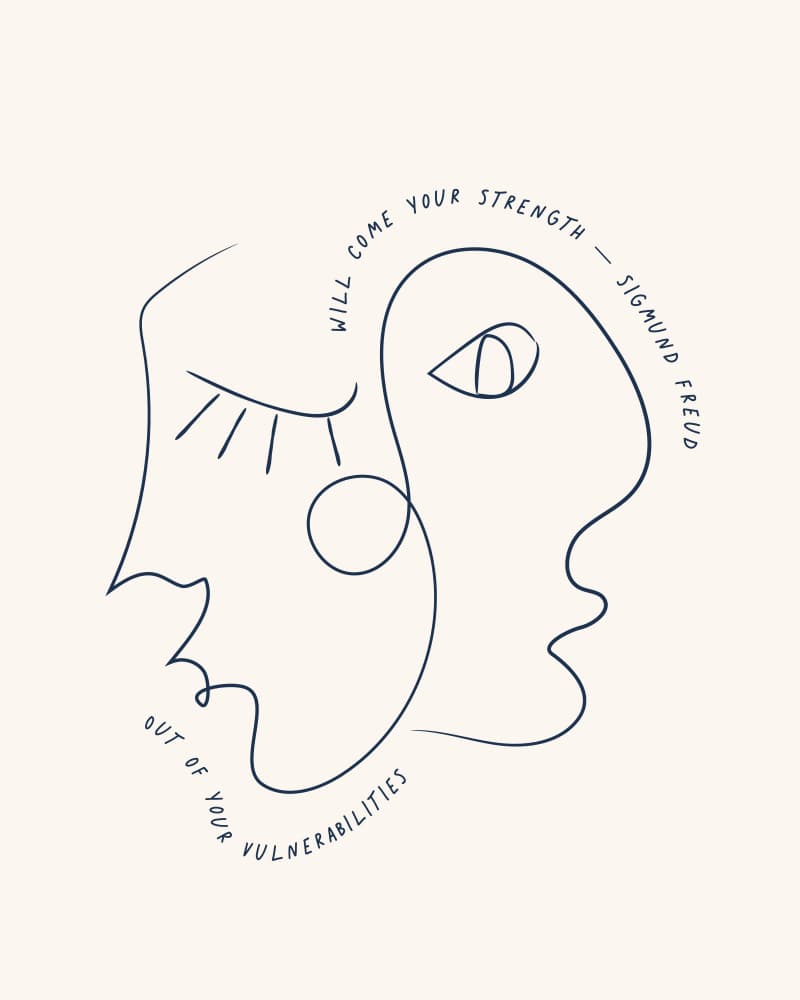 Minimalist Quote Faces by KsanaKalpa — canvas wall art