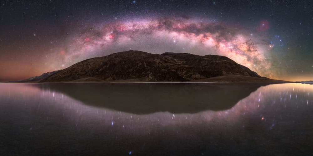 Milky Way Mountain Reflection by Abhijit Patil — canvas wall art