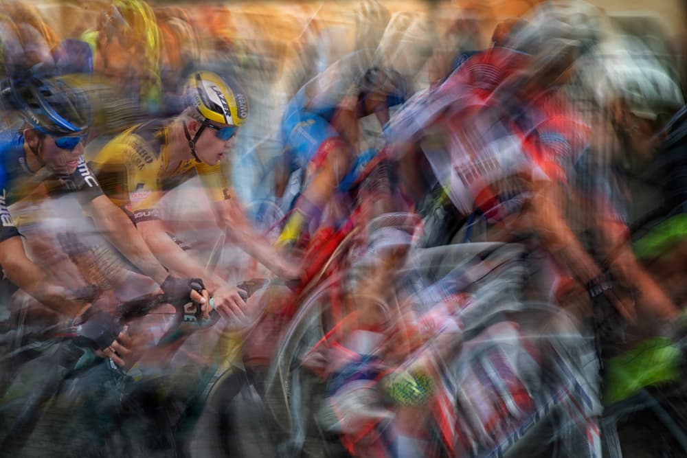 Dynamic Cycling Race by Milan Malovrh — canvas wall art