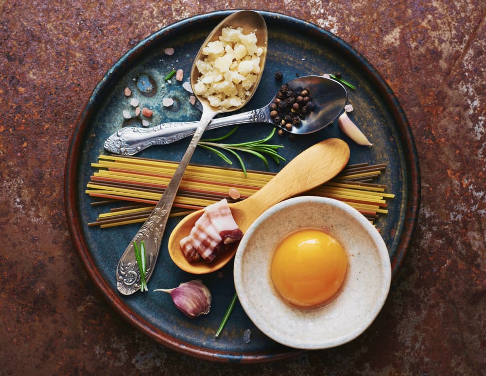 Rustic Pasta Ingredients by Karina Aleksandrova — canvas wall art