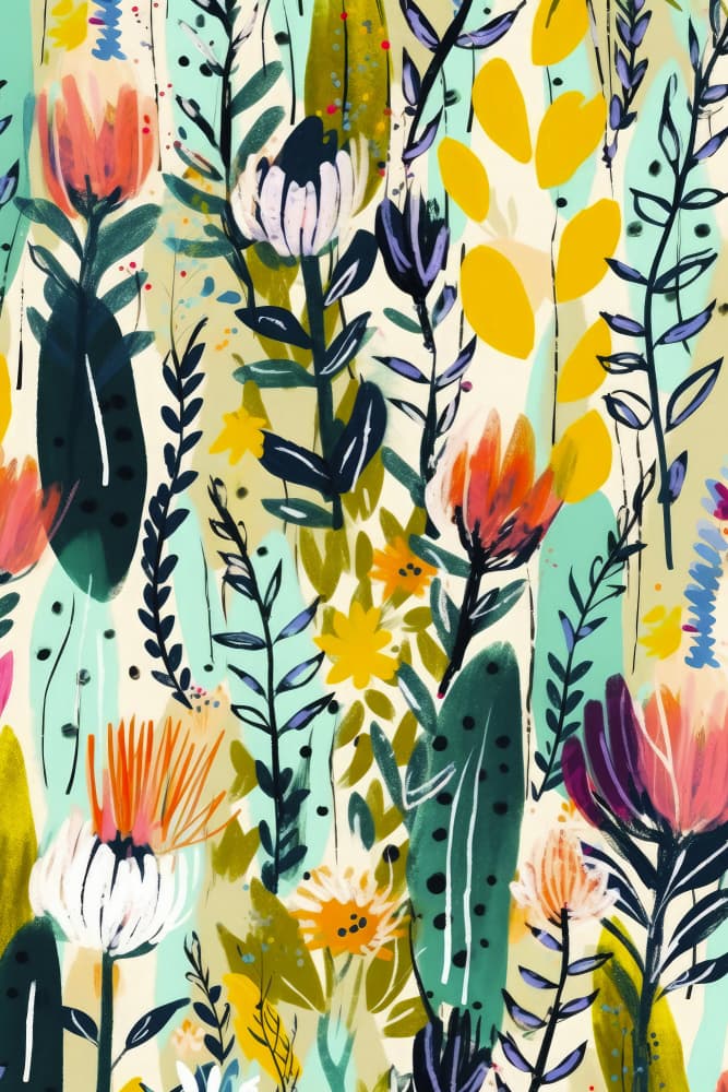 Blooming Harmony by Treechild — canvas wall art