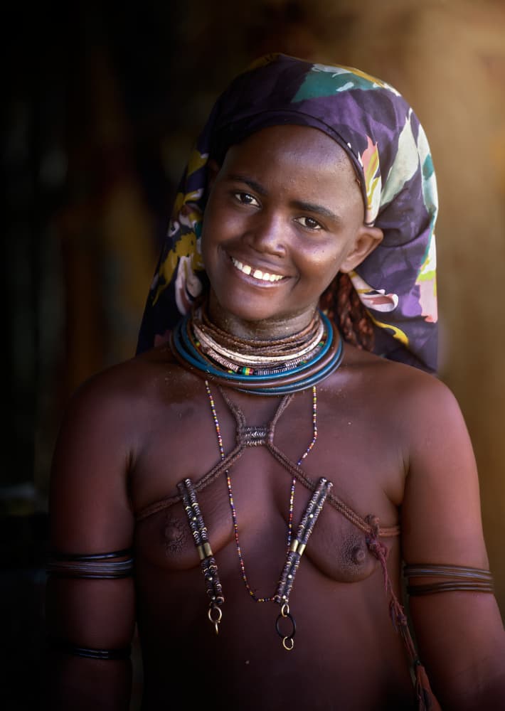 Smiling Tribal Woman by Ricardo Gayan — canvas wall art
