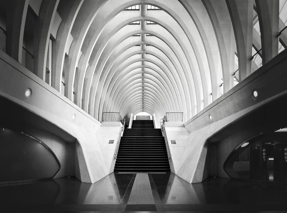 Symmetrical Archway Ascent by Henk van Maastricht — canvas wall art