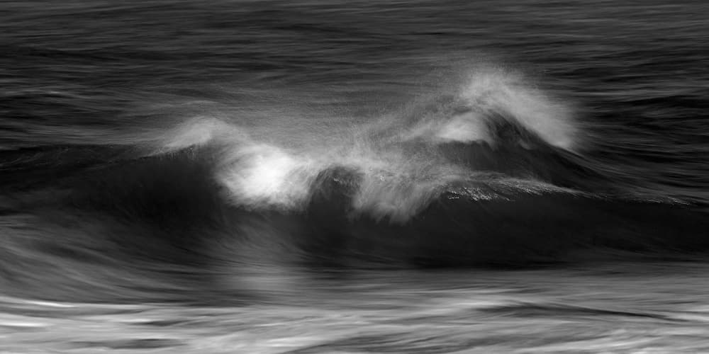 Dancing Waves BW by Bodo Balzer — canvas wall art
