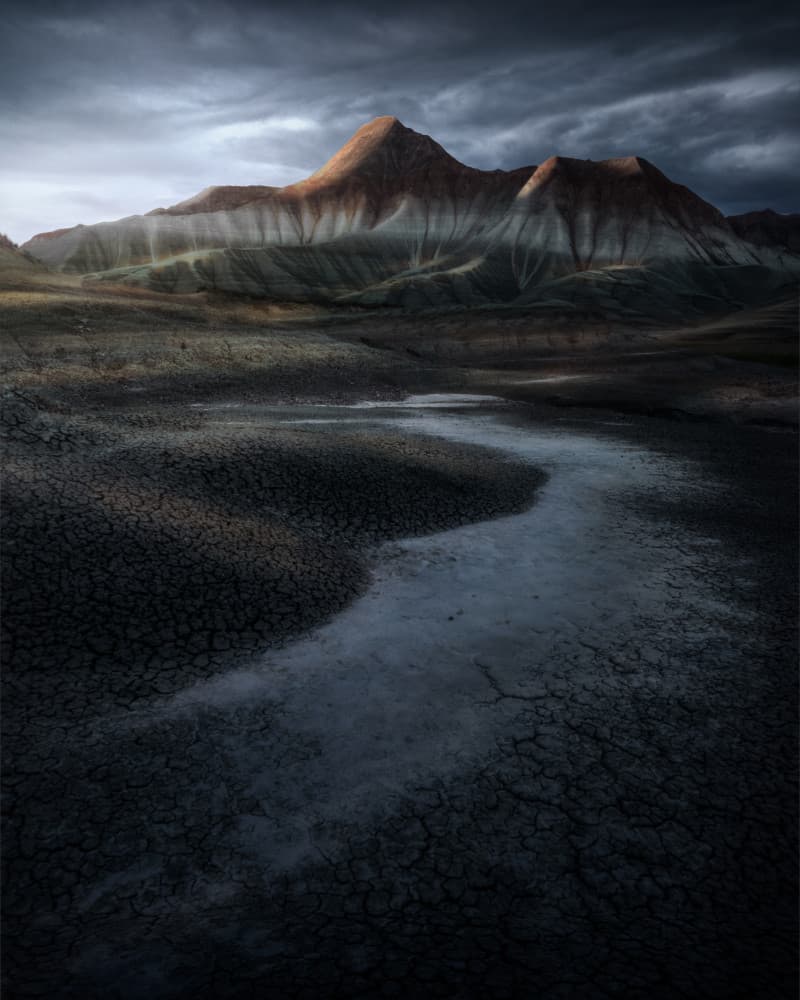 Dramatic Mountain Valley by SANDEEP MATHUR — canvas wall art