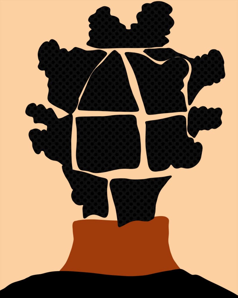 Bantu Knots by Carelle N'guessan — canvas wall art