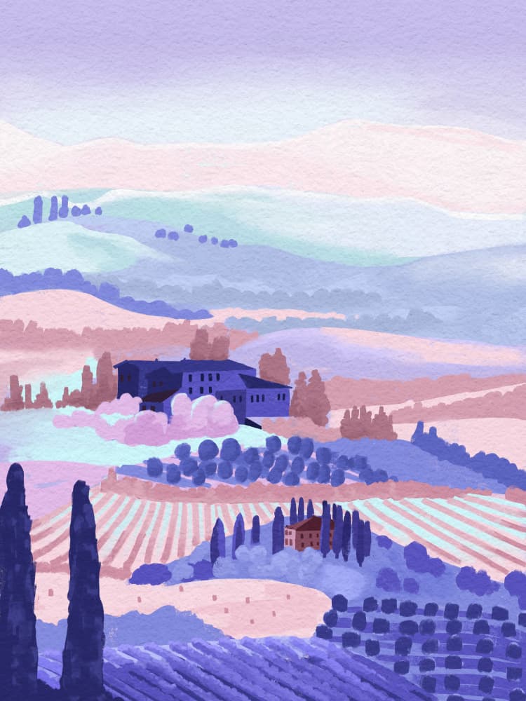 Tuscany by Goed Blauw — canvas wall art