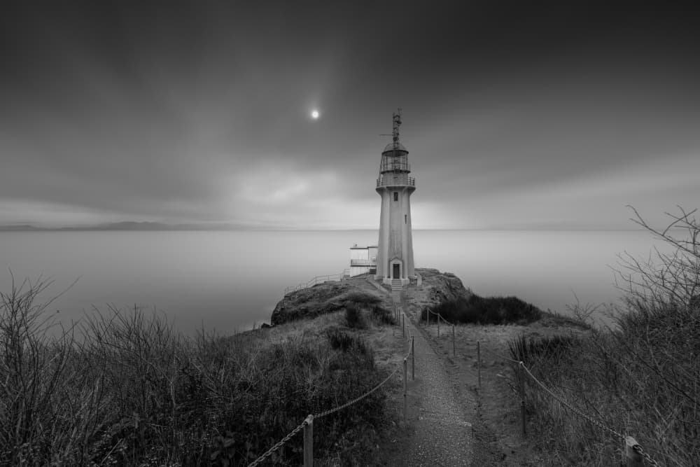 Serene Lighthouse Seascape by Tony Xu — canvas wall art