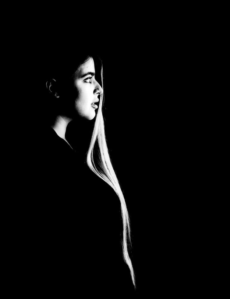 Dramatic Side Profile by Hamid Mohammad Hossein Zadeh Hashemi — canvas wall art