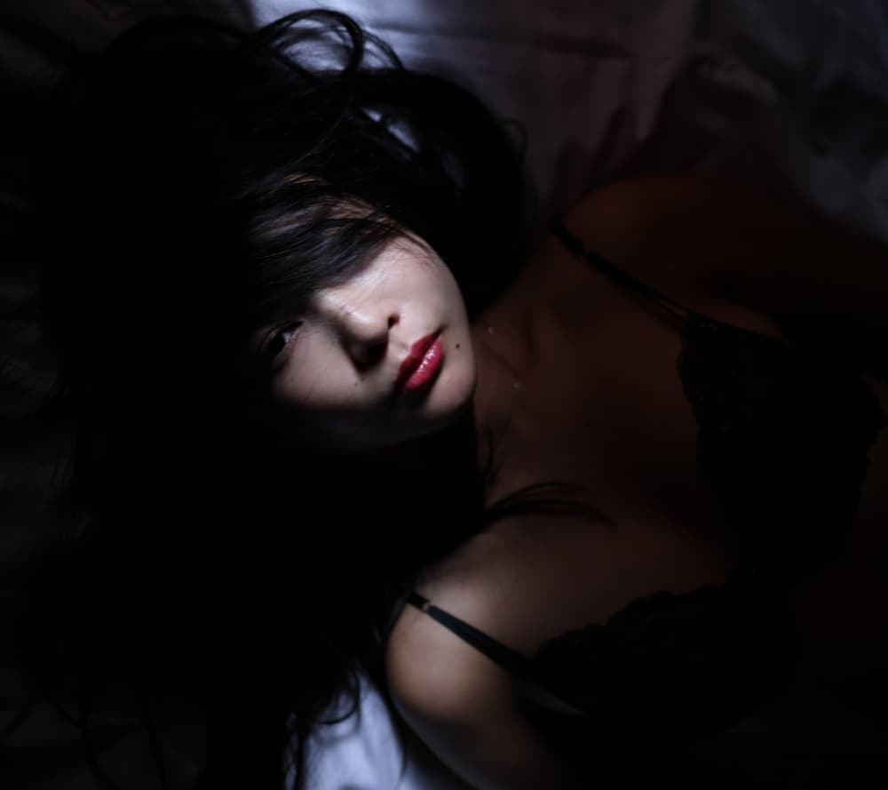 Alluring Bedroom Gaze by Tsutomu Sakamoto — canvas wall art
