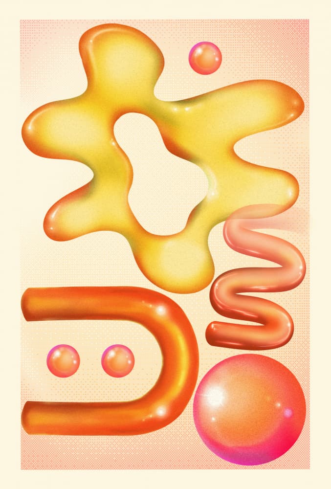 Vibrant Fluid Shapes by The Art Concept — canvas wall art