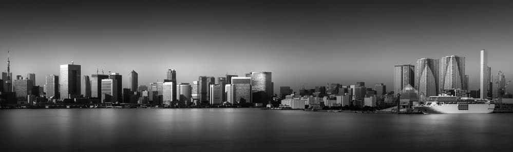 Metropolitan Harbor Panorama by Akira TAKAUE — canvas wall art