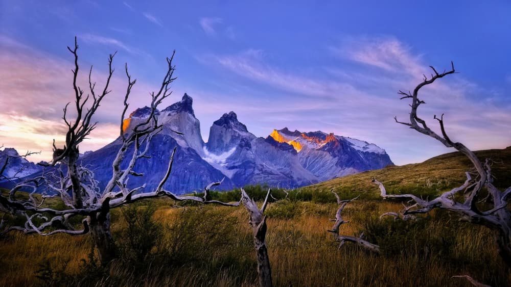 Golden Patagonia Sunrise by Jie Jin — canvas wall art