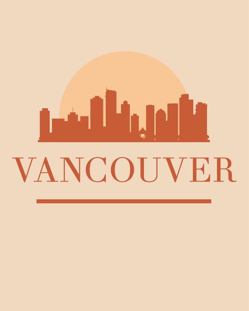 Vancouver City Glow by Emiliano Deificus — canvas wall art