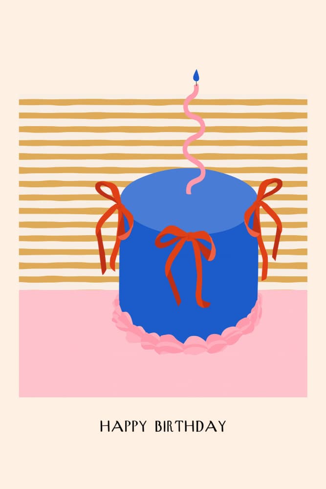 Happybirthday(cake) by Treechild — canvas wall art