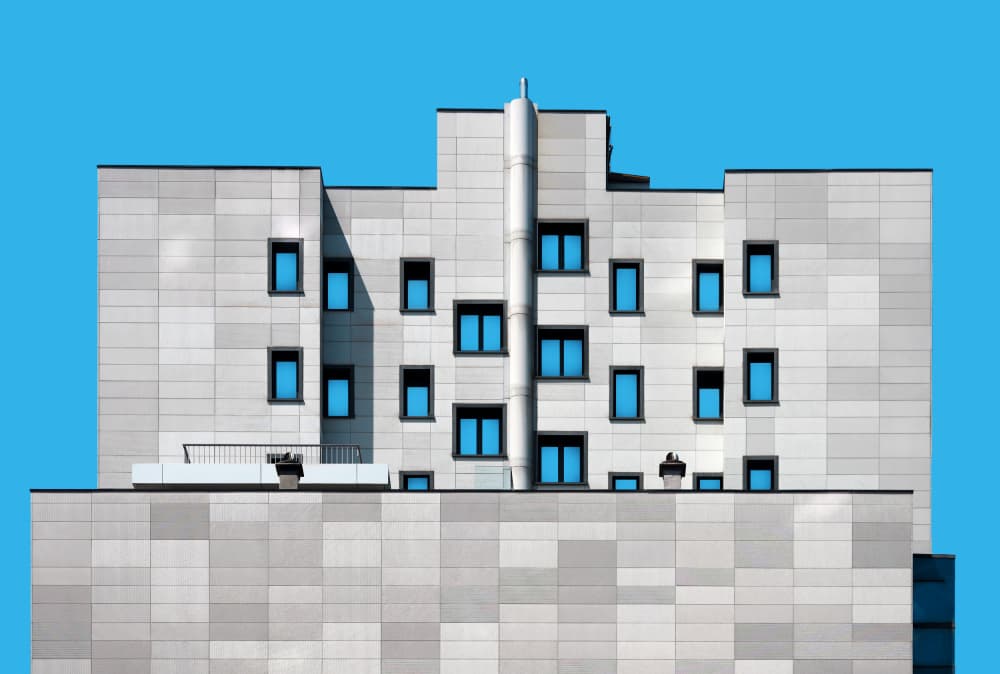 Modern Architectural Forms by Hans-Wolfgang Hawerkamp — canvas wall art