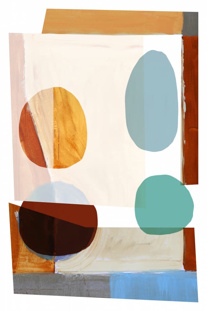 Modern Color Blocks by cartissi — canvas wall art