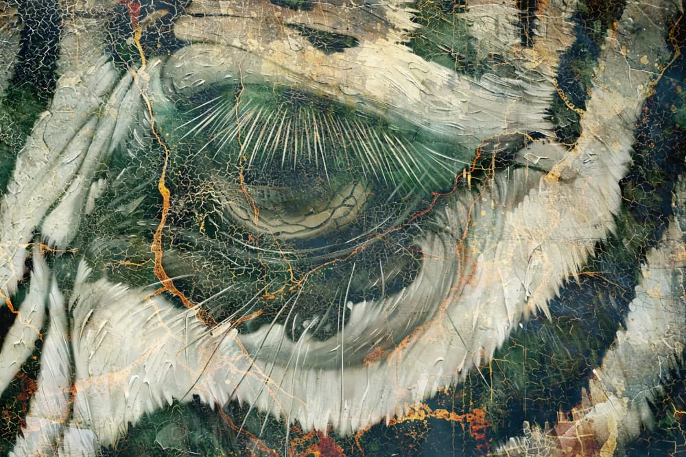 Cracked Tiger Eye by Rafal Kulik — canvas wall art