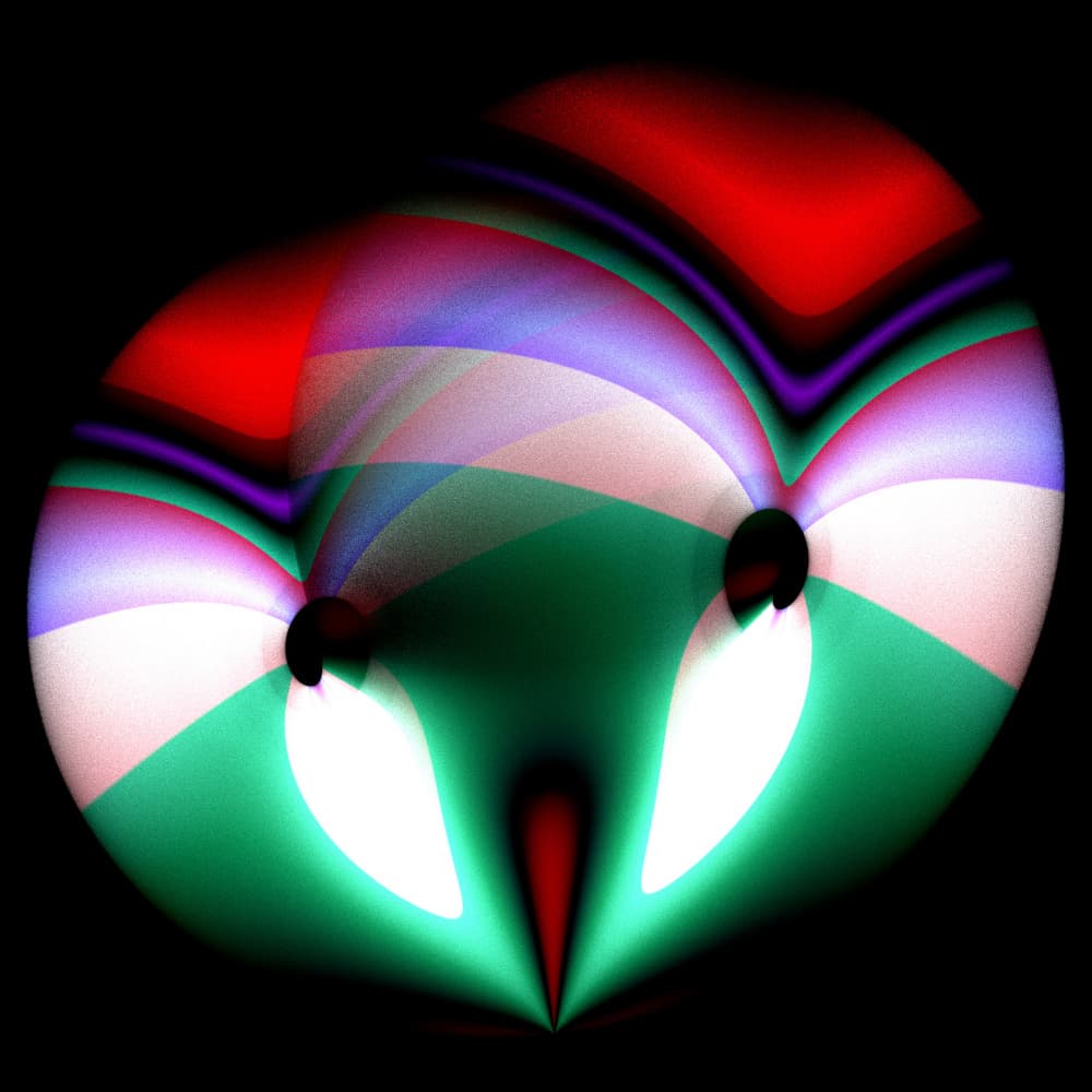Glowing Alien Face by Mystic Number — canvas wall art