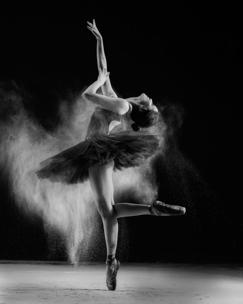 Ballerina Powder Dance by Rini Widyantini — canvas wall art