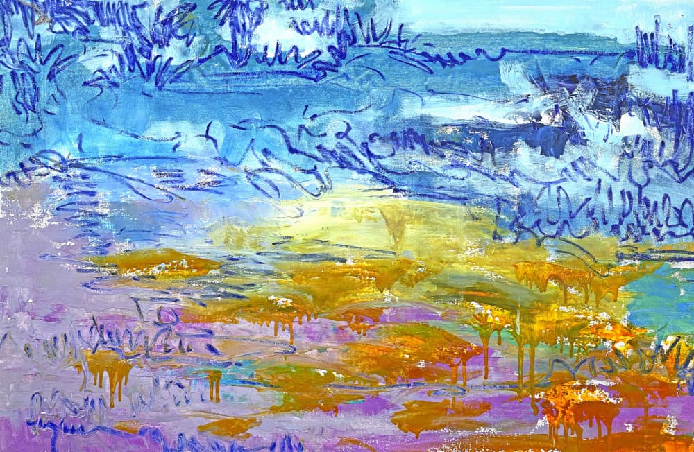 Expressionist Colorful Abstract by Dorothy Fagan — canvas wall art