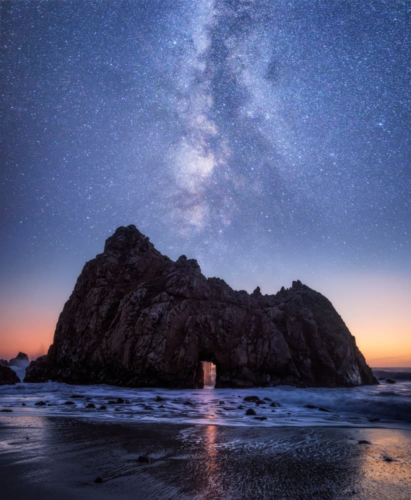 Milky Way Keyhole Arch by Daniel Gastager — canvas wall art