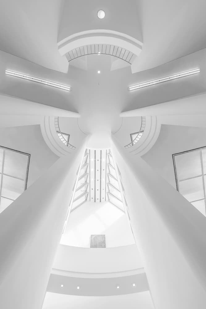 Modern White Architecture by Renee Doyle — canvas wall art