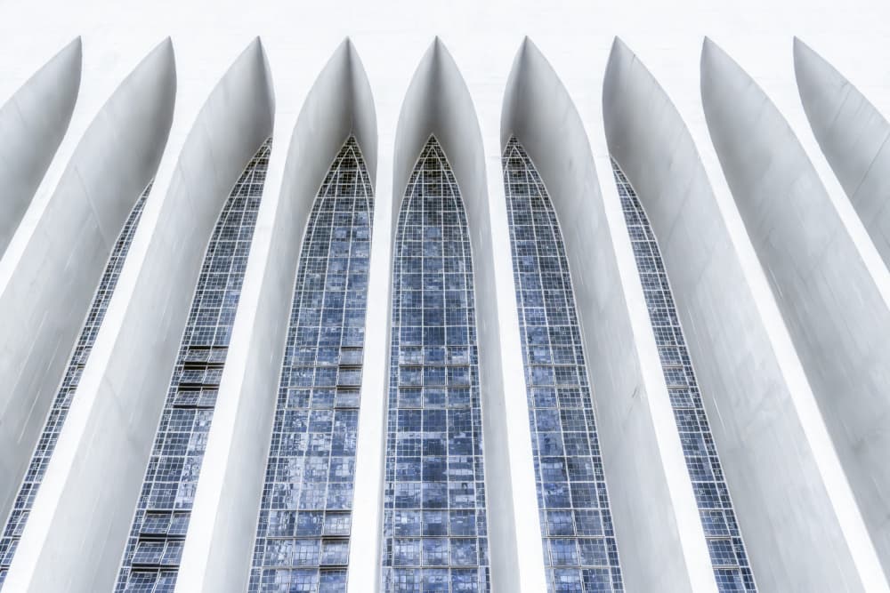 Soaring Modern Arches by Linda Wride — canvas wall art