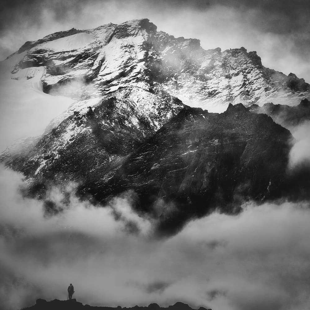Misty Mountain Solitude by Mozart Chan — canvas wall art