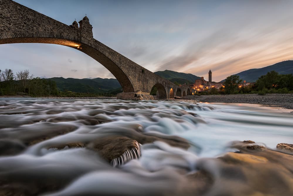Ancient Bridge at Dusk by Marco Galimberti — canvas wall art