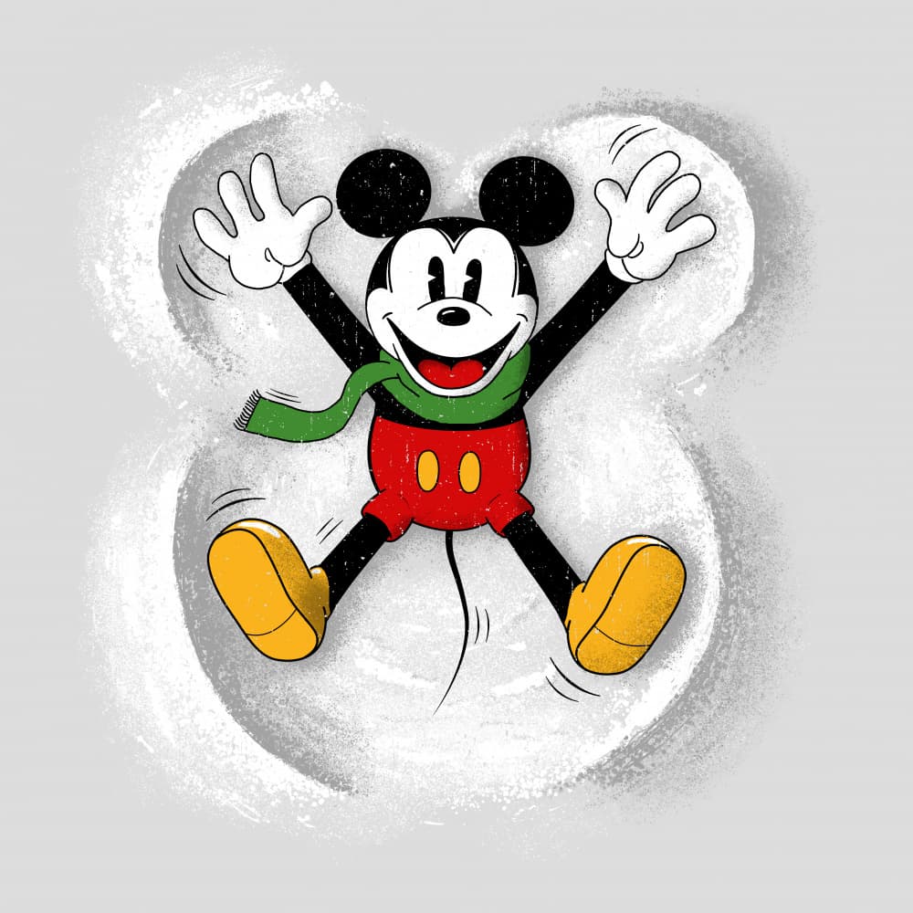 Happy Snow Angel by Florent Bodart — canvas wall art