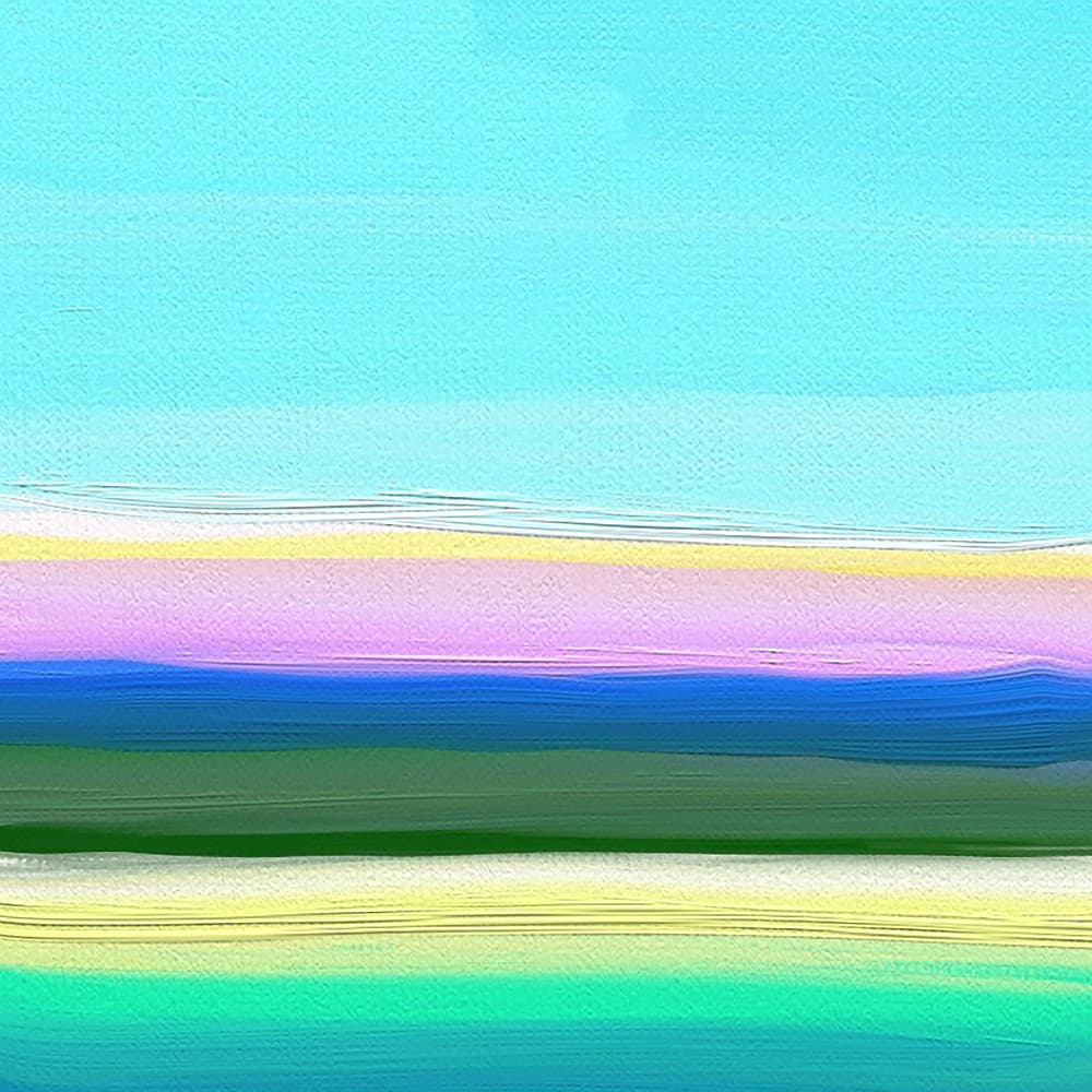 Colorful Horizon Layers by Cesare Bellassai Art — canvas wall art