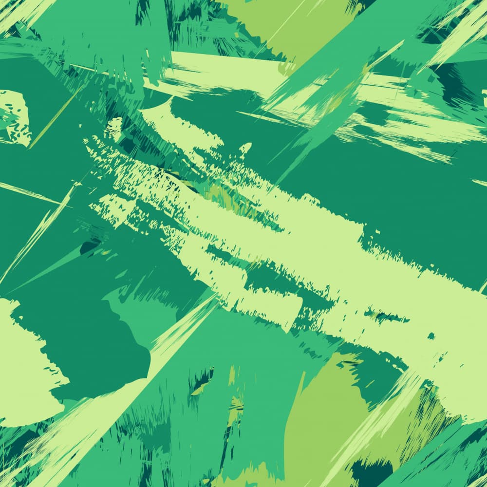 Green Brushstroke Abstract by Marika Barsrsind — canvas wall art