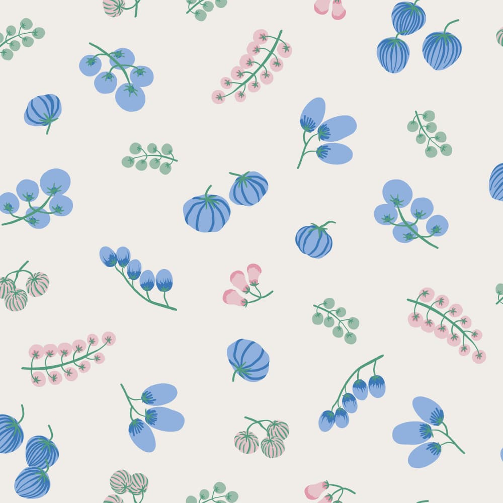 Pastel Berries Pattern by Alexandra Weise — canvas wall art